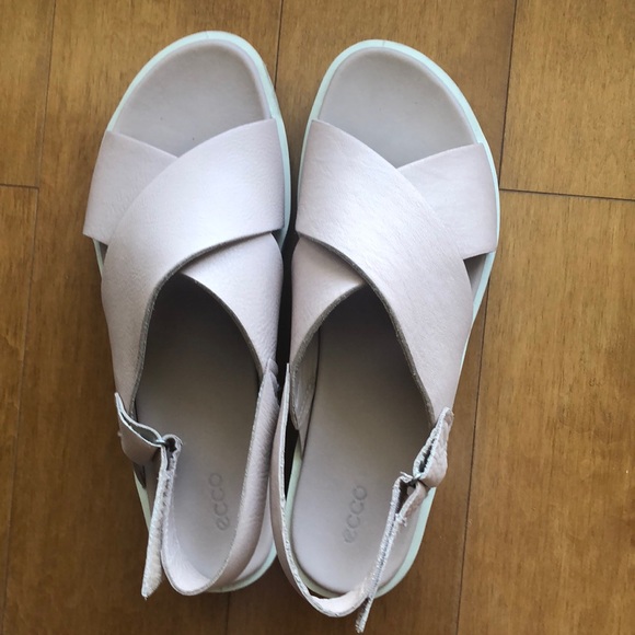 Ecco Shoes - Ecco natural leather  sandals size 42